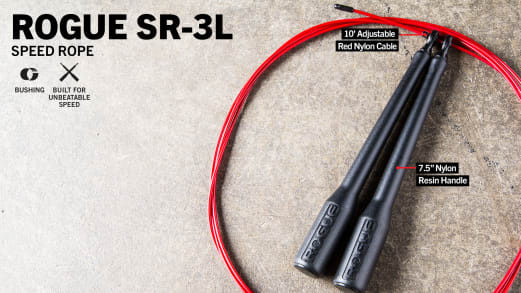 Rogue SR-3L Long Handle Bushing Speed Rope | Rogue Fitness